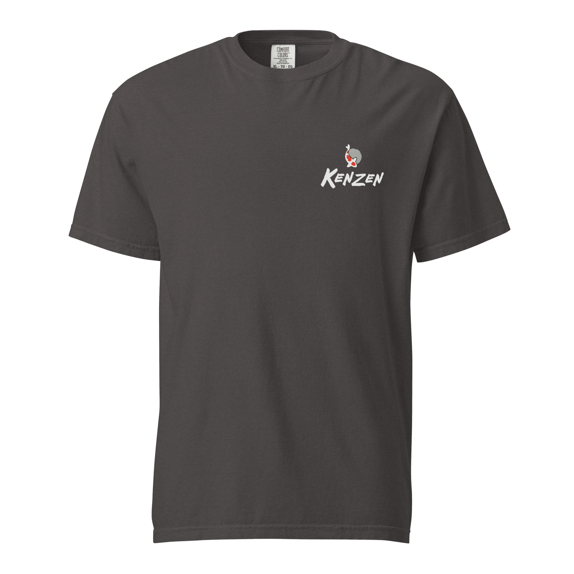 Front image of the Kenzen Logo T-shirt in graphite